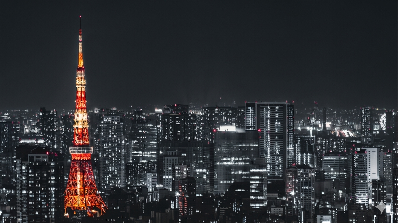 東京タワーと夜景